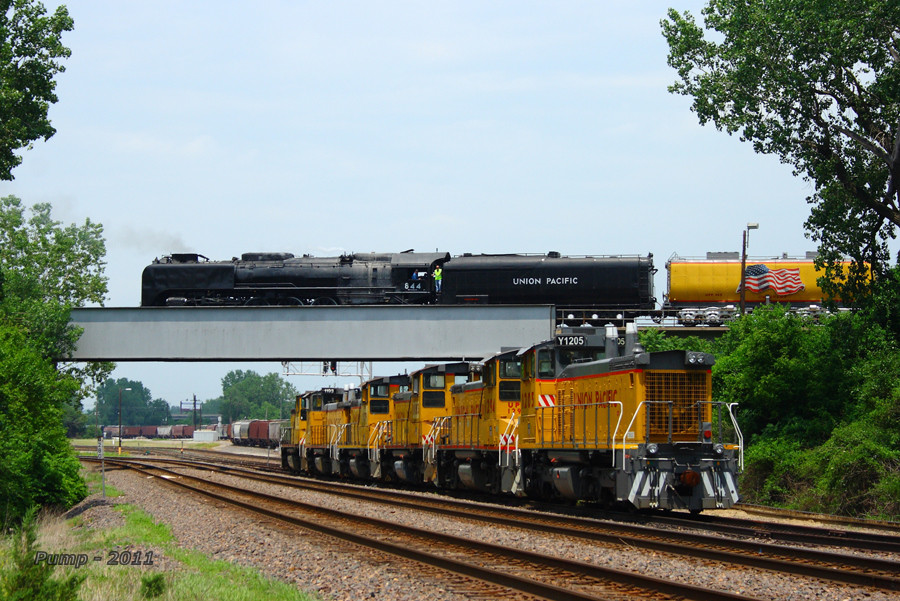 Eastbound UP 844 and The Little Rock Express Train